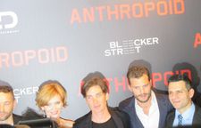 Sean Ellis, Anna Geislerova, Cillian Murphy and Jamie Dornan with Anthropoid producer Pete Shilaimon